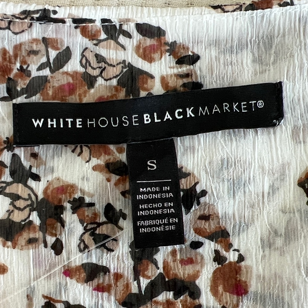 White House Black Market Floral Sleeveless Dress - Size S - Picture 4 of 7